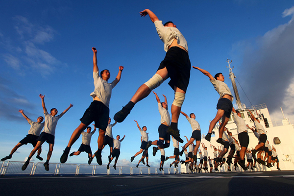 Keeping Fit At Sea